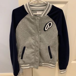 Delia’s “P” Letterman Fleece Jacket (M)